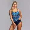 Funkita Ladies Scoop Neck Tankini Gum Nuts