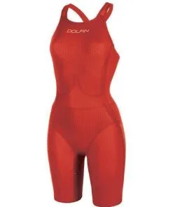 Dolfin Female Titanium Knee Suit Red