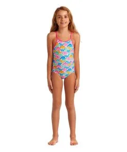 Funkita Toddler Girls One Piece Swimsuit Minisaurus 7 Funkita Toddler Girls One Piece Swimsuit Minisaurus -Swimming Race Suits Shop FG01T MINISAURUS 01