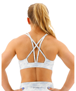 TYR GYM - Womens White Camo Duel Strap Sports Bra -Swimming Race Suits Shop FGDSWC3A 100 main02