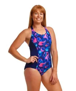 Funkita Ladies Form One Piece Brace Me Back Liqui Lights
