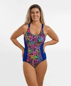 Funkita Ladies Form One Piece Brace Me Back Palm Puppy