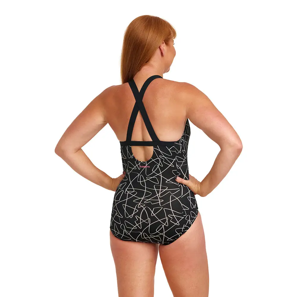 Funkita Ladies Form One Piece Brace Me Back Texta Mess 3 Funkita Ladies Form One Piece Brace Me Back Texta Mess - Image 3