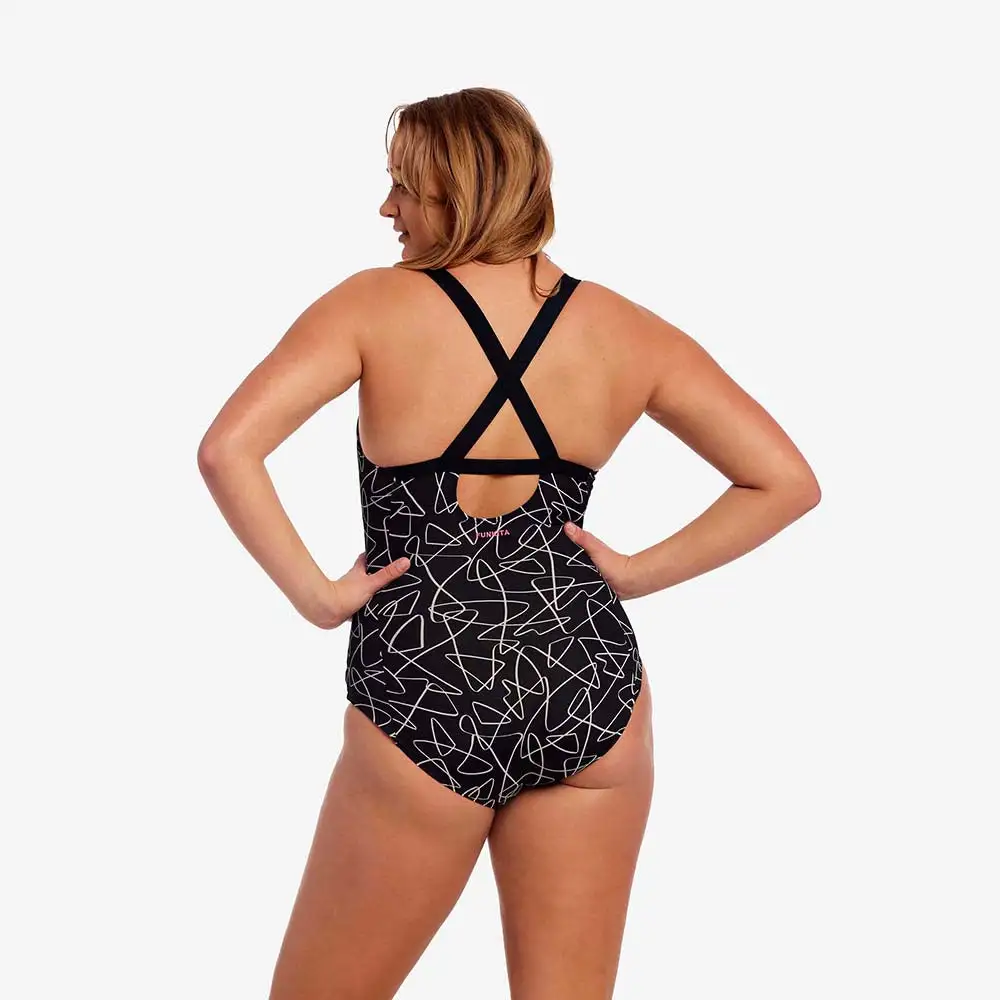 Funkita Ladies Form One Piece Brace Me Back Texta Mess 2 Funkita Ladies Form One Piece Brace Me Back Texta Mess - Image 2