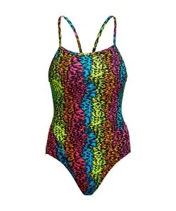 Funkita Ladies Single Strap One Piece Sunset West -Swimming Race Suits Shop FKS030L SUNSET WEST 01