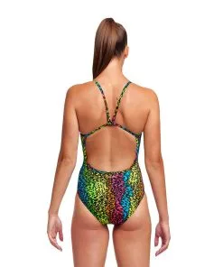 Funkita Ladies Single Strap One Piece Sunset West -Swimming Race Suits Shop FKS030L SUNSET WEST 02