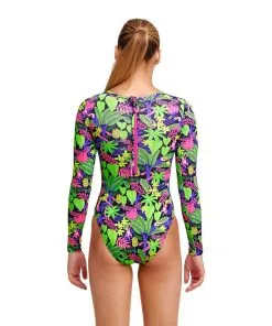 Funkita Girls Sloth Slumber Long Shot One Piece -Swimming Race Suits Shop FKS060G SLOTH SLUMBER 02