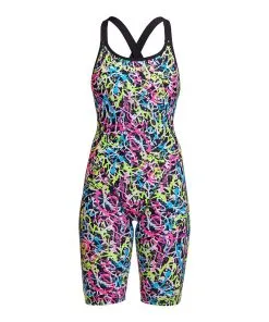Funkita Womens Fast Legs One Piece Messed Up -Swimming Race Suits Shop FKS062L MESSED UP 01 5eca6385 c507 458a 8f48 7c7bd175f045