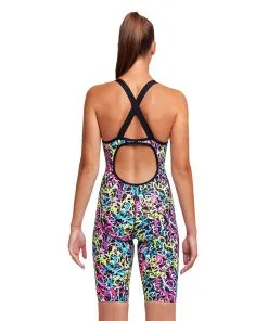 Funkita Womens Fast Legs One Piece Messed Up -Swimming Race Suits Shop FKS062L MESSED UP 02