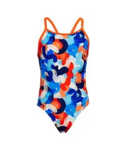 Funkita Girls Diamond Back Wet Paint -Swimming Race Suits Shop FS11G WET PAINT 012