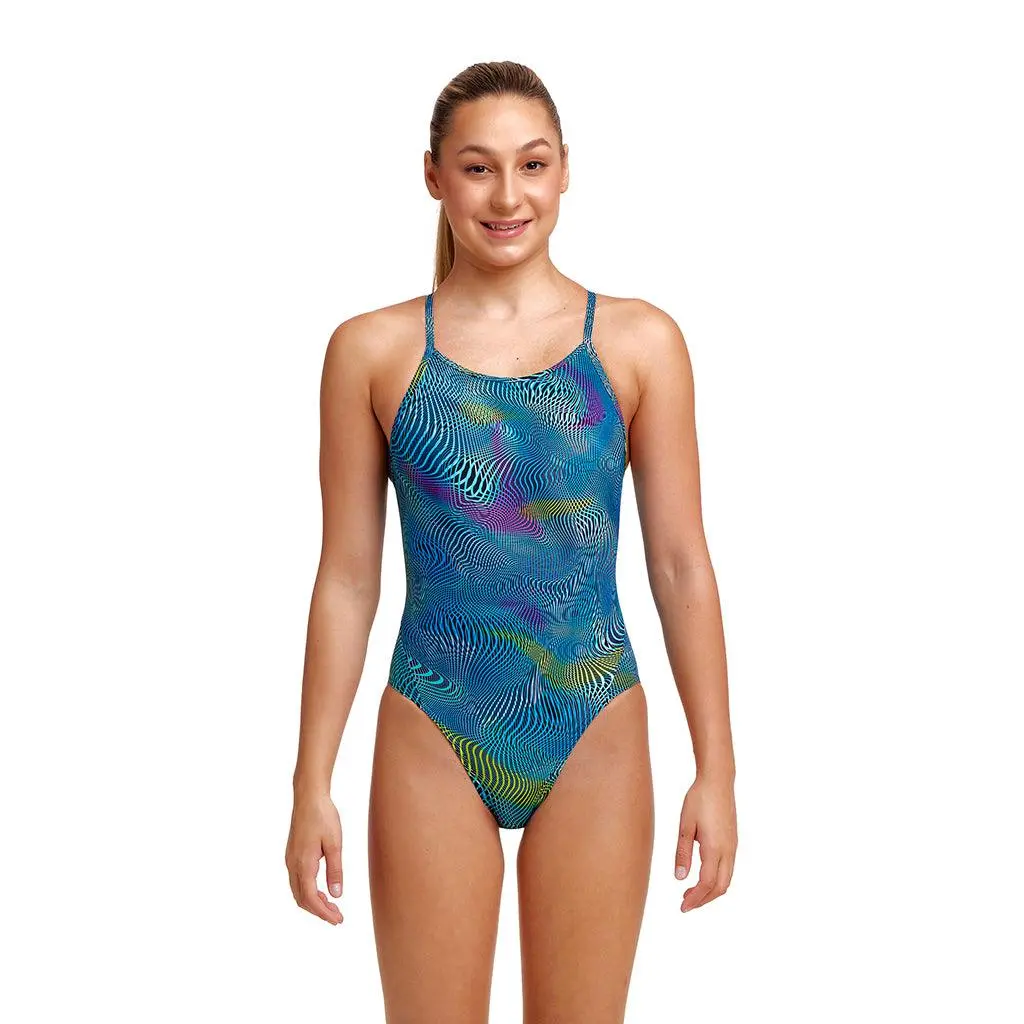 Funkita Girls Wires Crossed Diamond Back 2 Funkita Girls Wires Crossed Diamond Back - Image 2