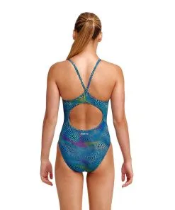Funkita Girls Wires Crossed Diamond Back 7 Funkita Girls Wires Crossed Diamond Back -Swimming Race Suits Shop FS11G WIRES CROSSED 02
