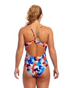Funkita Ladies Diamond Back One Piece Wet Paint -Swimming Race Suits Shop FS11L WET PAINT 08