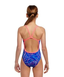 Funkita Girls Single Strap One Piece Lashed -Swimming Race Suits Shop FS16G LASHED 02