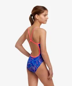 Funkita Girls Single Strap One Piece Lashed -Swimming Race Suits Shop FS16G LASHED 09