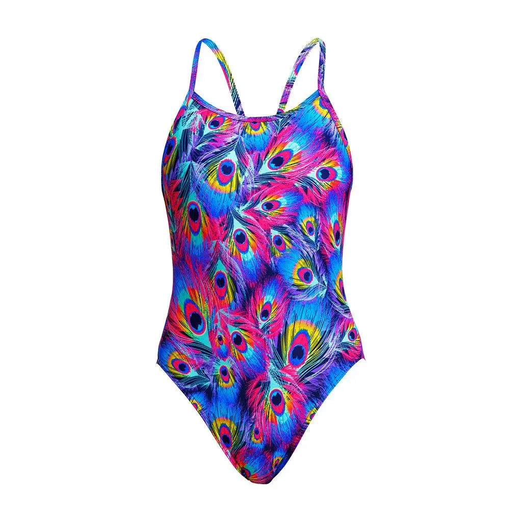 Funkita Girls Peacock Paradise Single Strap One Piece 5 Funkita Girls Peacock Paradise Single Strap One Piece - Image 5