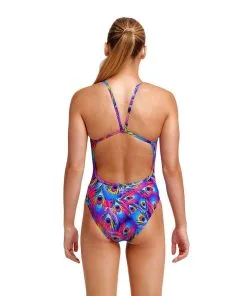 Funkita Girls Peacock Paradise Single Strap One Piece 8 Funkita Girls Peacock Paradise Single Strap One Piece -Swimming Race Suits Shop FS16G PEACOCK PARADISE 03