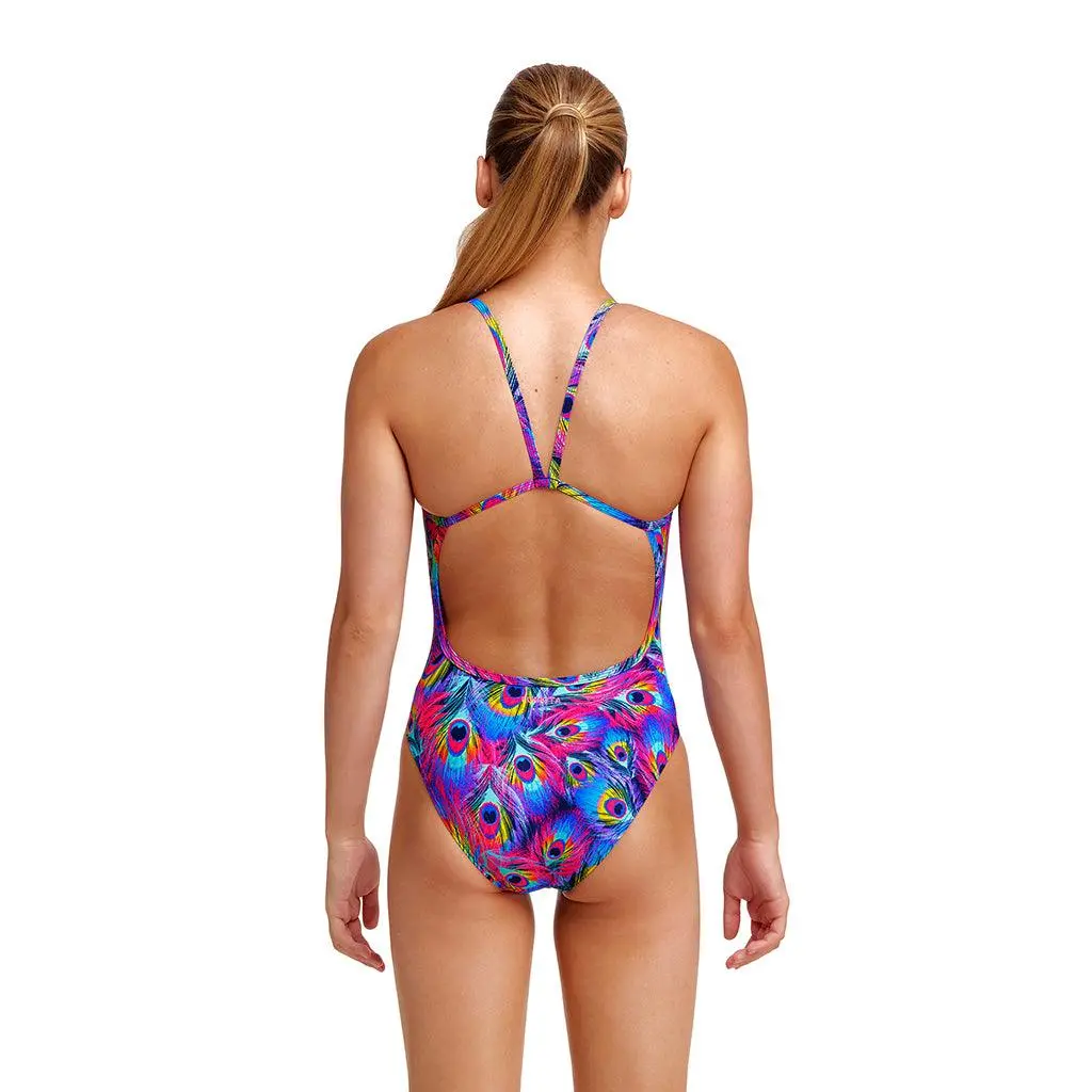Funkita Girls Peacock Paradise Single Strap One Piece 4 Funkita Girls Peacock Paradise Single Strap One Piece - Image 4