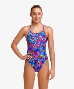 Funkita Girls Peacock Paradise Single Strap One Piece