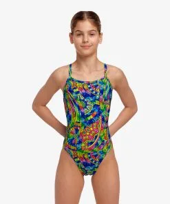 Funkita Girls Single Strap One Piece Spin The Bottle