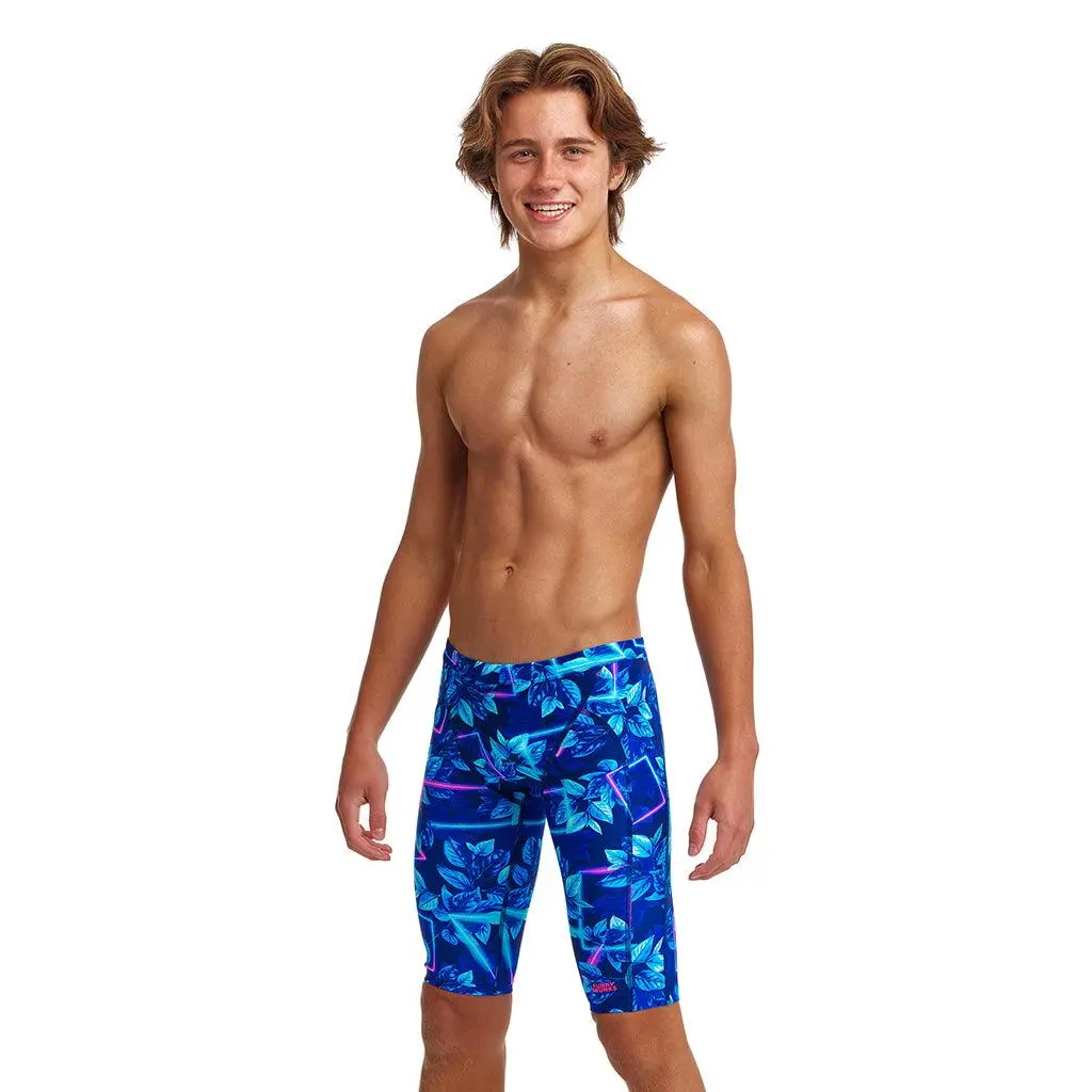 Funky Trunks Boys Training Jammers Leaf Laser 2 Funky Trunks Boys Training Jammers Leaf Laser - Image 2