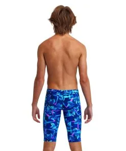 Funky Trunks Boys Training Jammers Leaf Laser 6 Funky Trunks Boys Training Jammers Leaf Laser -Swimming Race Suits Shop FT37B LEAF LASER 02