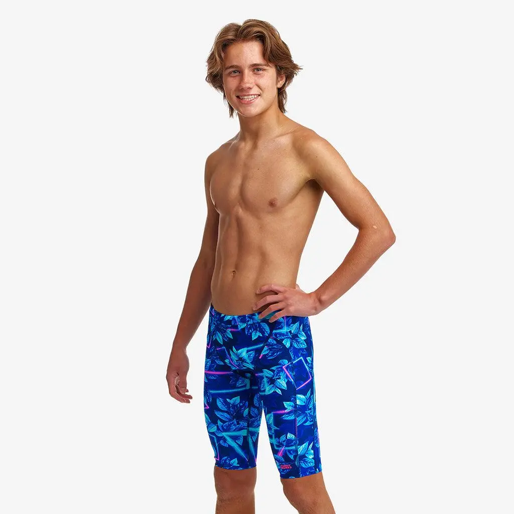 Funky Trunks Boys Training Jammers Leaf Laser 1 Funky Trunks Boys Training Jammers Leaf Laser