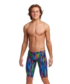 Funky Trunks Boys Training Jammers Rain Down