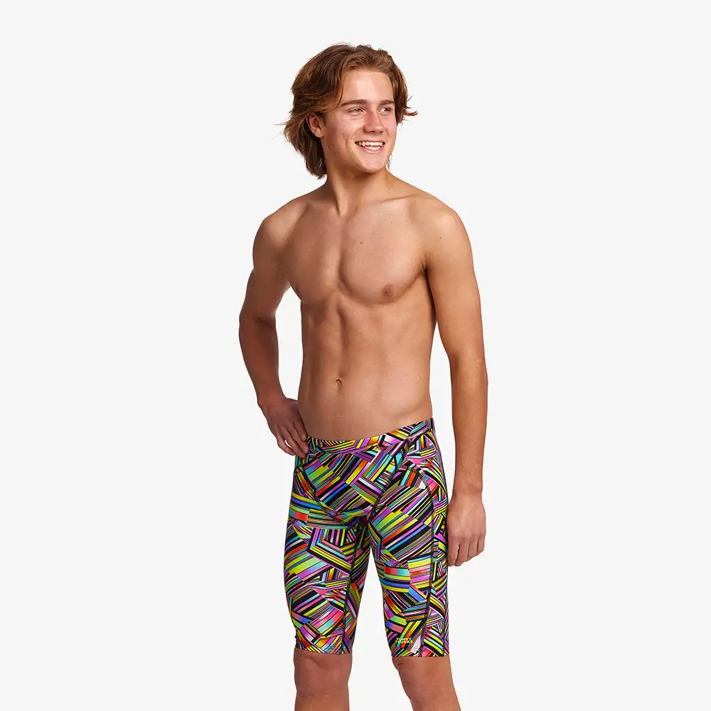 Funky Trunks Boys Training Jammers Strip Straps 1 Funky Trunks Boys Training Jammers Strip Straps