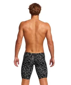 Funky Trunks Mens Training Jammers Texta Mess -Swimming Race Suits Shop FT37M TEXTA MESS 02