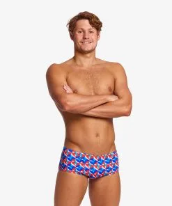 Funky Trunks Mens Classic Trunks Out Foxed -Swimming Race Suits Shop FTS001M OUT FOXED 07