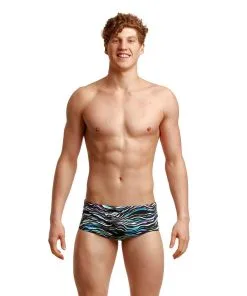 Funky Trunks Mens Funky Eco Sidewinder Trunks Oil Slick