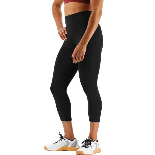 TYR GYM Women’s Black High Rise 3/4 Leggings 2 TYR GYM Women’s Black High Rise 3/4 Leggings - Image 2