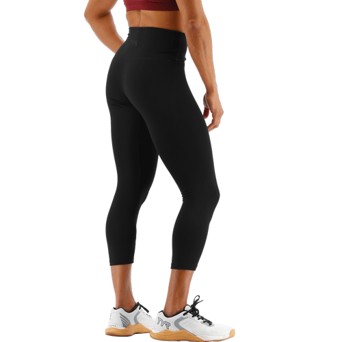 TYR GYM Women’s Black High Rise 3/4 Leggings 3 TYR GYM Women’s Black High Rise 3/4 Leggings - Image 3