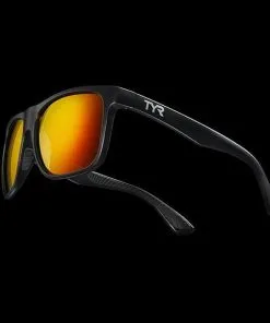 TYR Apollo HTS Sunglasses Red/Black -Swimming Race Suits Shop LSAPL 640 Eyewear 3369