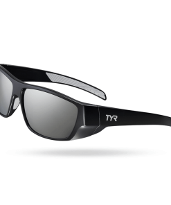 TYR Knox Mens Wrap Sunglasses Silver Black