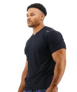 TYR Airtec™ Men's Tee - Solid Black