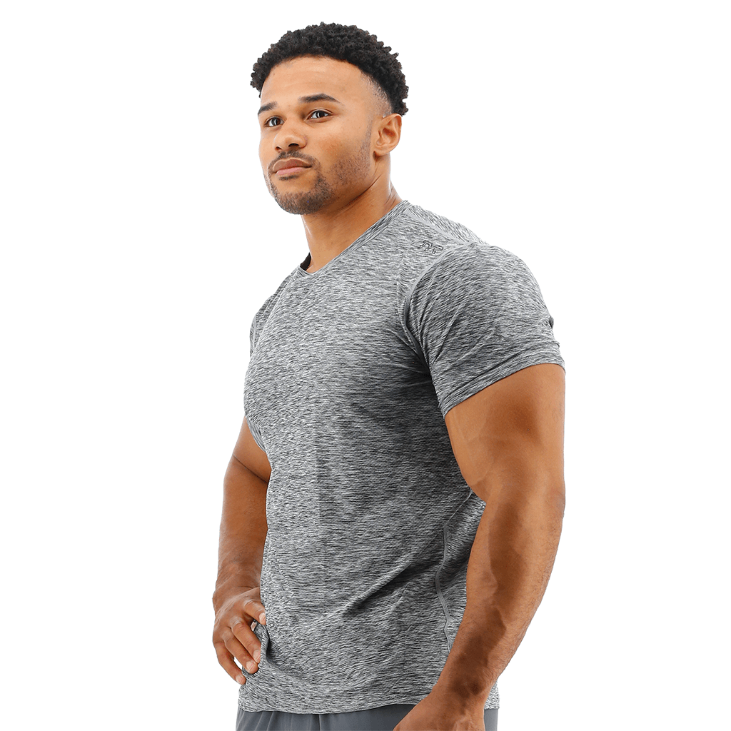 TYR Airtec™ Men's Tee - Heather Grey 4 TYR Airtec™ Men's Tee - Heather Grey - Image 4