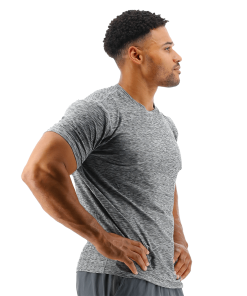 TYR Airtec™ Men's Tee - Heather Grey 7 TYR Airtec™ Men's Tee - Heather Grey -Swimming Race Suits Shop MPTSO3A 252 alt06