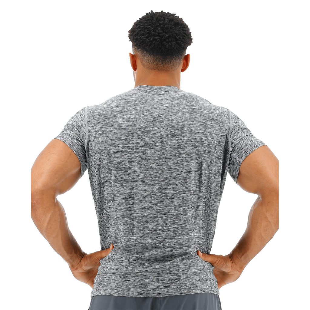 TYR Airtec™ Men's Tee - Heather Grey 5 TYR Airtec™ Men's Tee - Heather Grey - Image 5