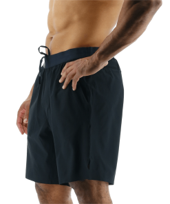 TYR GYM Mens Unbroken Lined 7" Black Short -Swimming Race Suits Shop MUSLSO3A 001 alt04