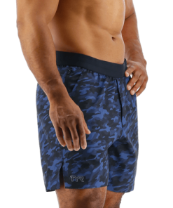 TYR GYM Mens Unbroken UnLined 7" MidNight CamShort -Swimming Race Suits Shop MUSUMC3A 401 alt06