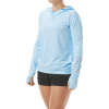 TYR Womens SunDefense Sky Blue Hooded Long Sleeve Shirt