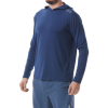TYR Mens Hooded SunDefense Navy Long Sleeve Shirt
