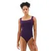 TYR Women’s Solid Plum Square Neck Controlfit Swimsuit