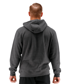 TYR Men Big Outline Logo Hoodie Charcoal Heather/Black -Swimming Race Suits Shop TYRMHR3A 993 main02