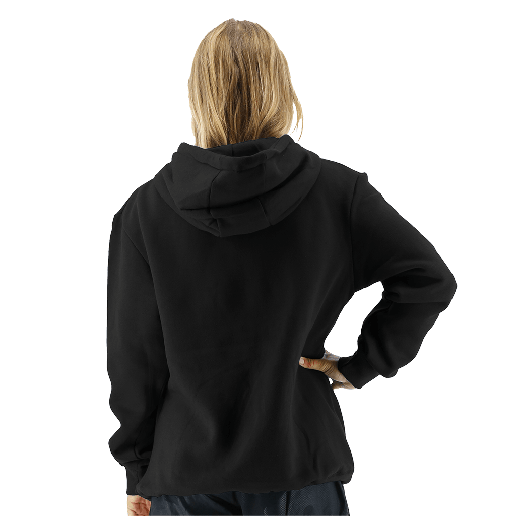 TYR Womens Outline Logo Hoodie Black/Silver 5 TYR Womens Outline Logo Hoodie Black/Silver - Image 5