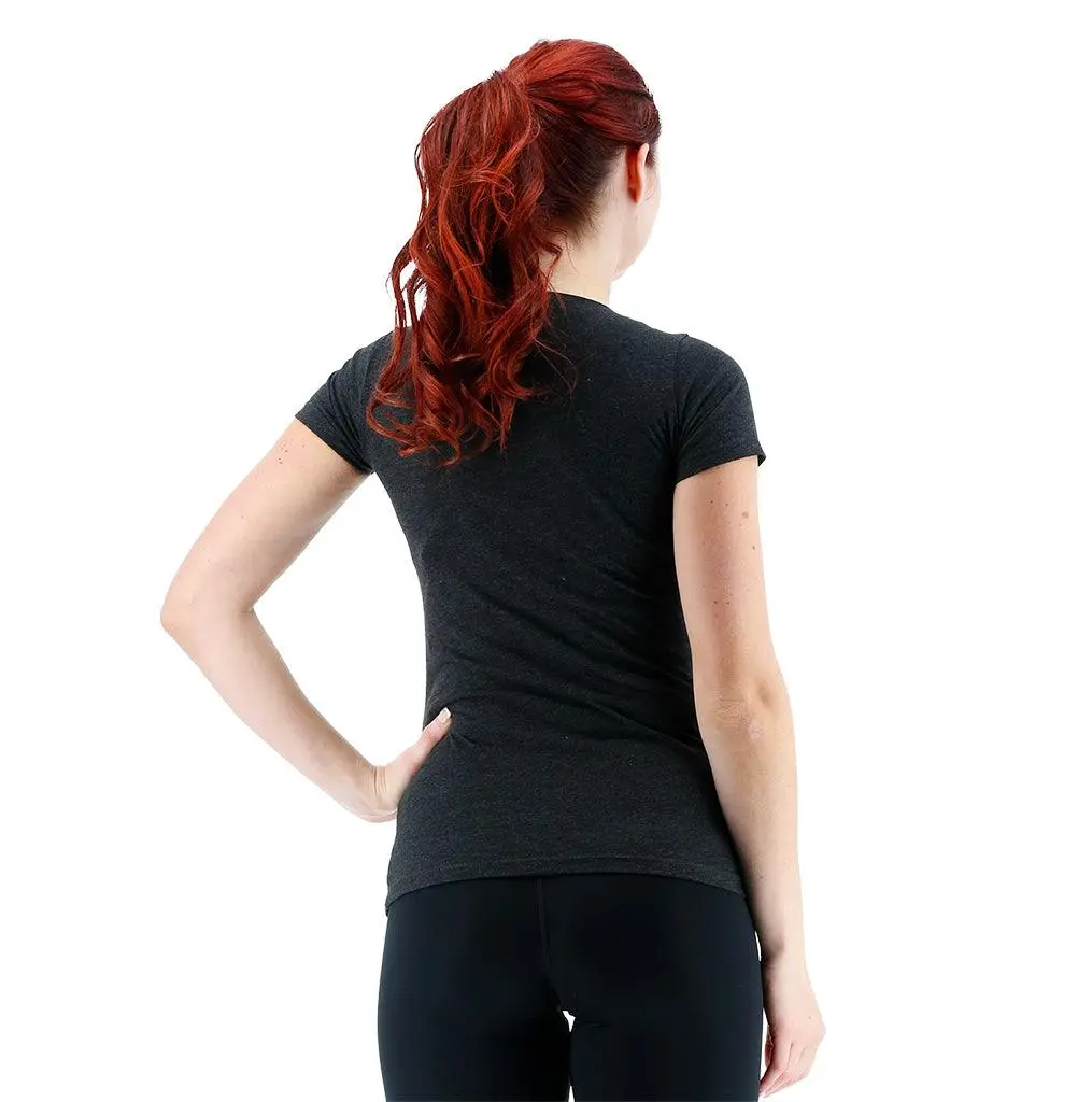 TYR Womens Charcoal/Black Big Outline T-Shirt 2 TYR Womens Charcoal/Black Big Outline T-Shirt - Image 2