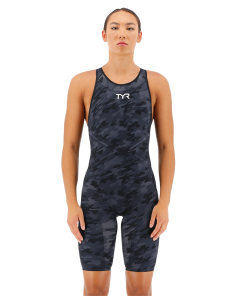 TYR Venzo Camo Black Closed Back Race Suit