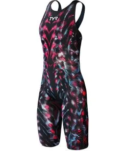 TYR Genisis Steel Red Venzo Open Back Race Suit